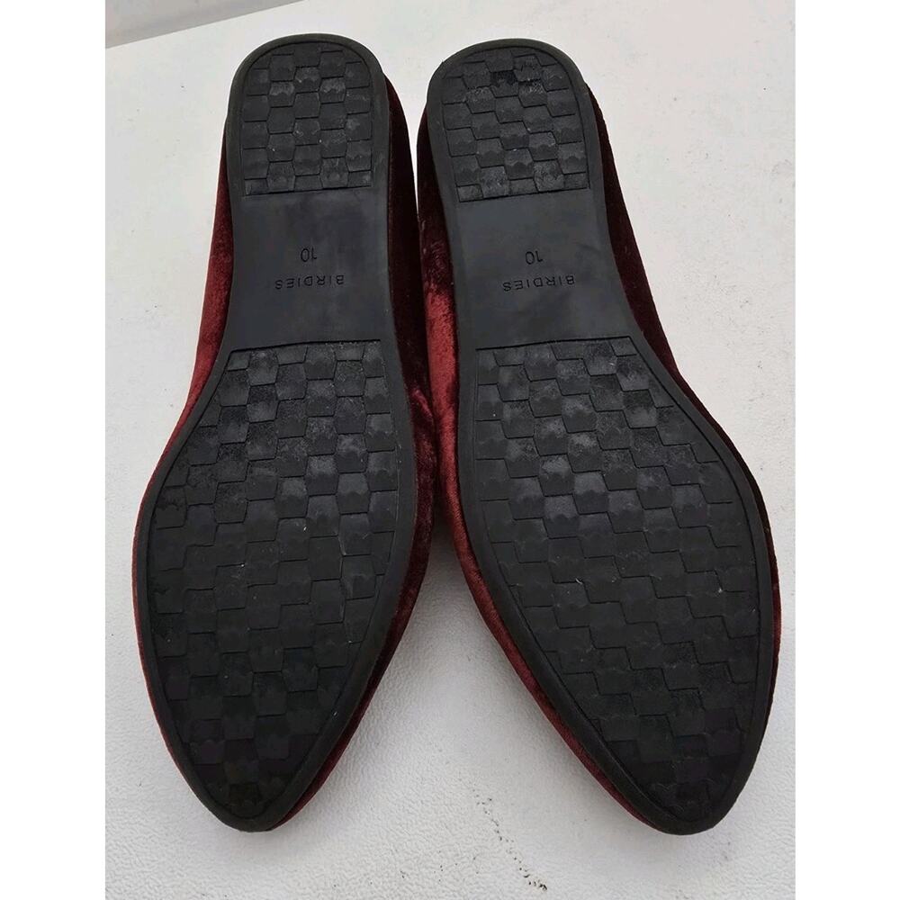 Birdies Womens Heron Flat Red Velvet Slip on Romantic Smoking Loafers US 10 - Picture 10 of 10